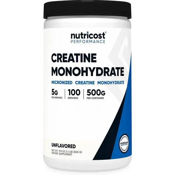 Creatine Monohydrate Powder - クレアチンモノハイドレート微粉化粉末 500g、1回分あたり5000mg（5g）- 100回分、17.9オンス