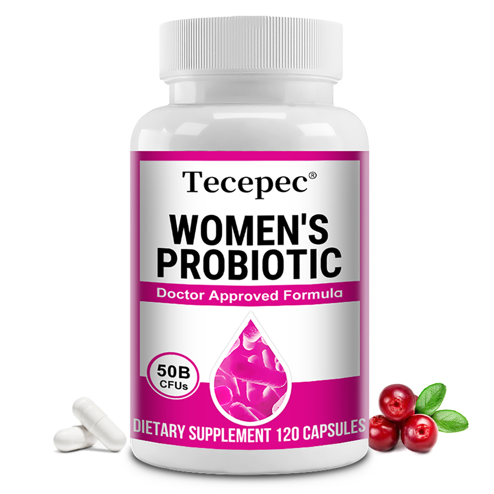 Probiotic 60 Billion - 女性のためのプロバイオティクス - 500億CFU、腸内環境改善、膨満感緩和、消化を促進するプロバイオティクス、消化器の健康