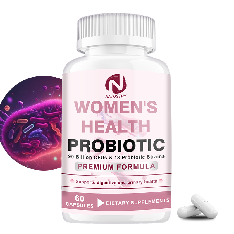 Probiotic 60 Billion - 女性向けに特別に設計された12種類のプロバイオティクス菌株とプレバイオティクス - 消化、免疫、膣、尿路の健康をサポート