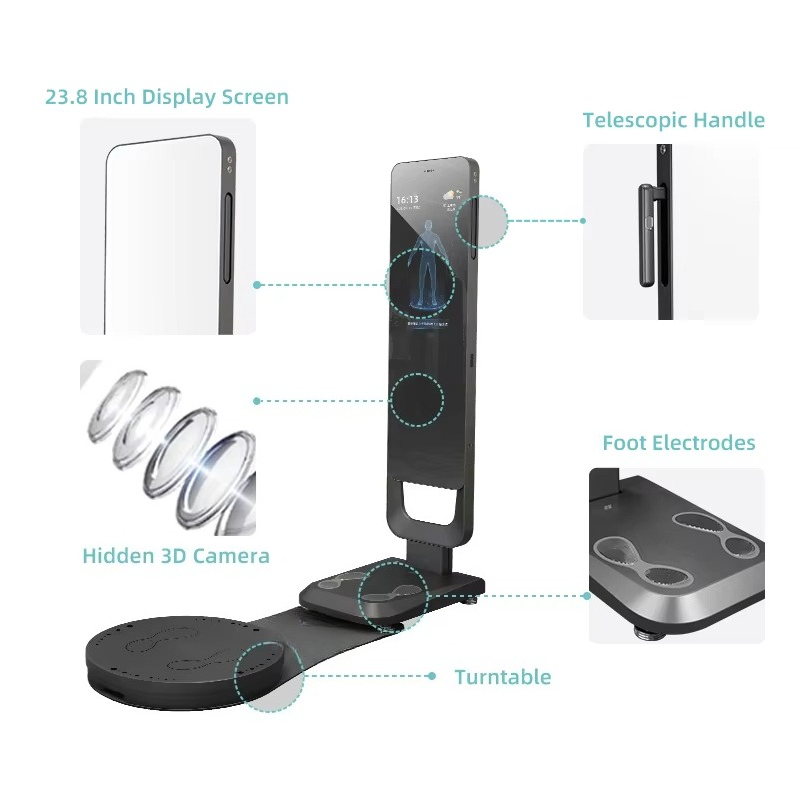 Fitness With Nutrition - スマートフィットネスミラー ボディスキャナー 栄養分析器