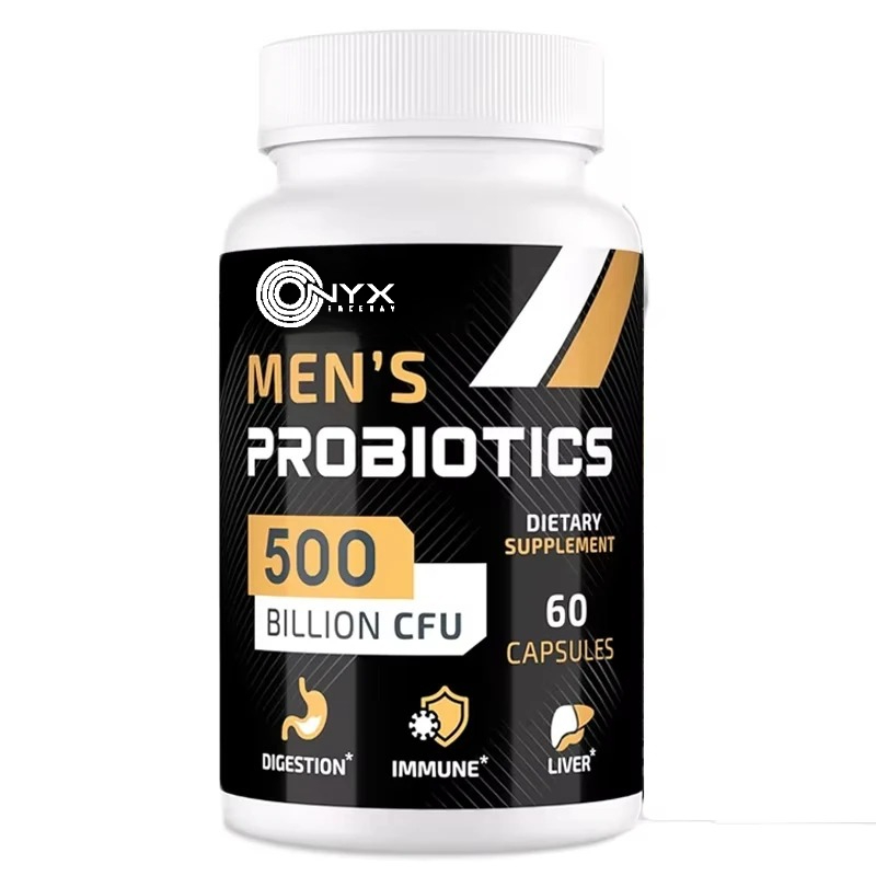 Probiotic 60 Billion - 男性用プロバイオティクス、ターメリック、クランベリー、その他の消化、免疫、膨満感の健康補助食品を含む 500 億個の CFU