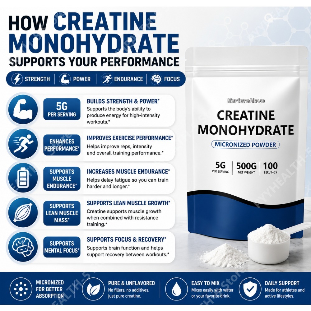 微粉化クレアチンモノハイドレートパウダー 500g、100回 - Creatine Monohydrate Powder のレビューと価格