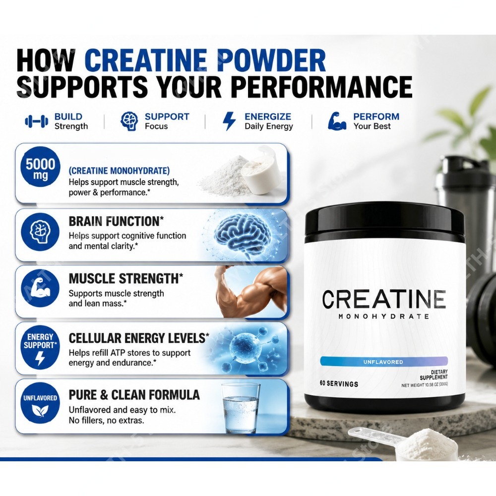 クレアチンモノハイドレートパウダー 5000mg 60回分  - Creatine Monohydrate Powder のレビューと価格