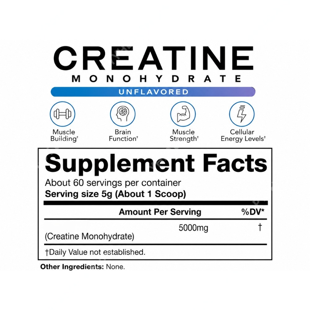 クレアチンモノハイドレートパウダー 5000mg 60回分  - Creatine Monohydrate Powder のレビューと価格