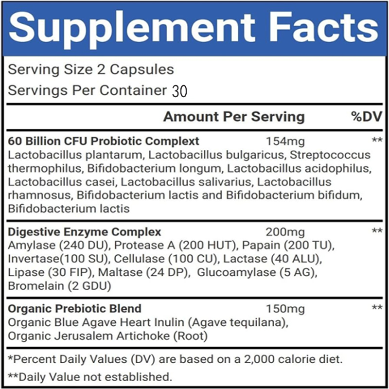 600億個のコロニー単位を含むプロバイオティクス、プレバイオ - Probiotic 60 Billion のレビューと価格