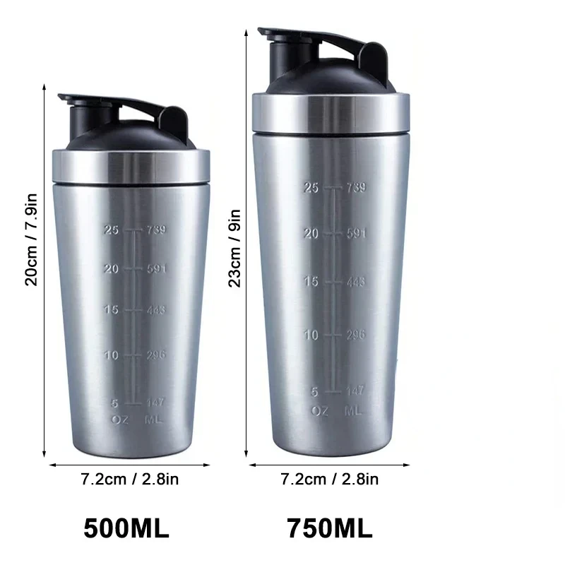 ステンレス鋼プロテインシェーカーカップポータブルフィットネス - Fitness With Nutrition のレビューと価格