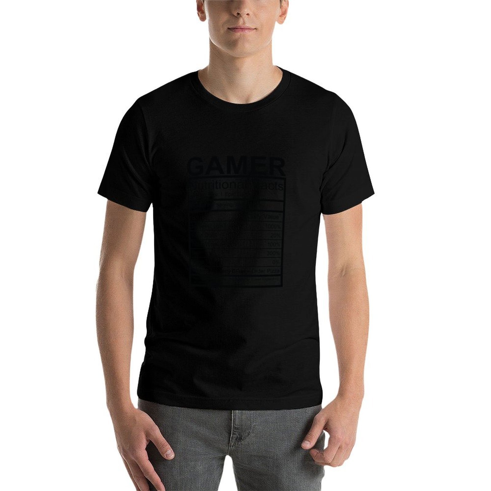 ゲーマー向け栄養成分表Tシャツ フィットネス速乾半袖トップス - Fitness With Nutrition のレビューと価格