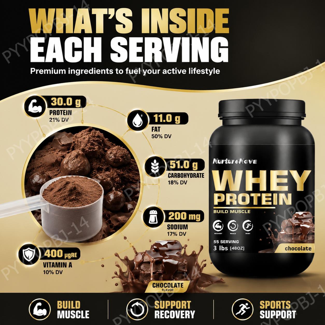 ナーチャーティノーバ チョコレートホエイプロテインパウダー  - Fitness Nutrition Whey Protein のレビューと価格
