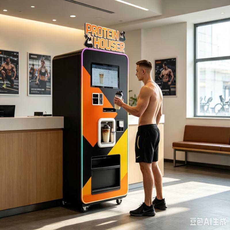自動プロテインシェイク販売機　カスタマイズ可能なインテリジェ - Nutrition Fitness Center のレビューと価格