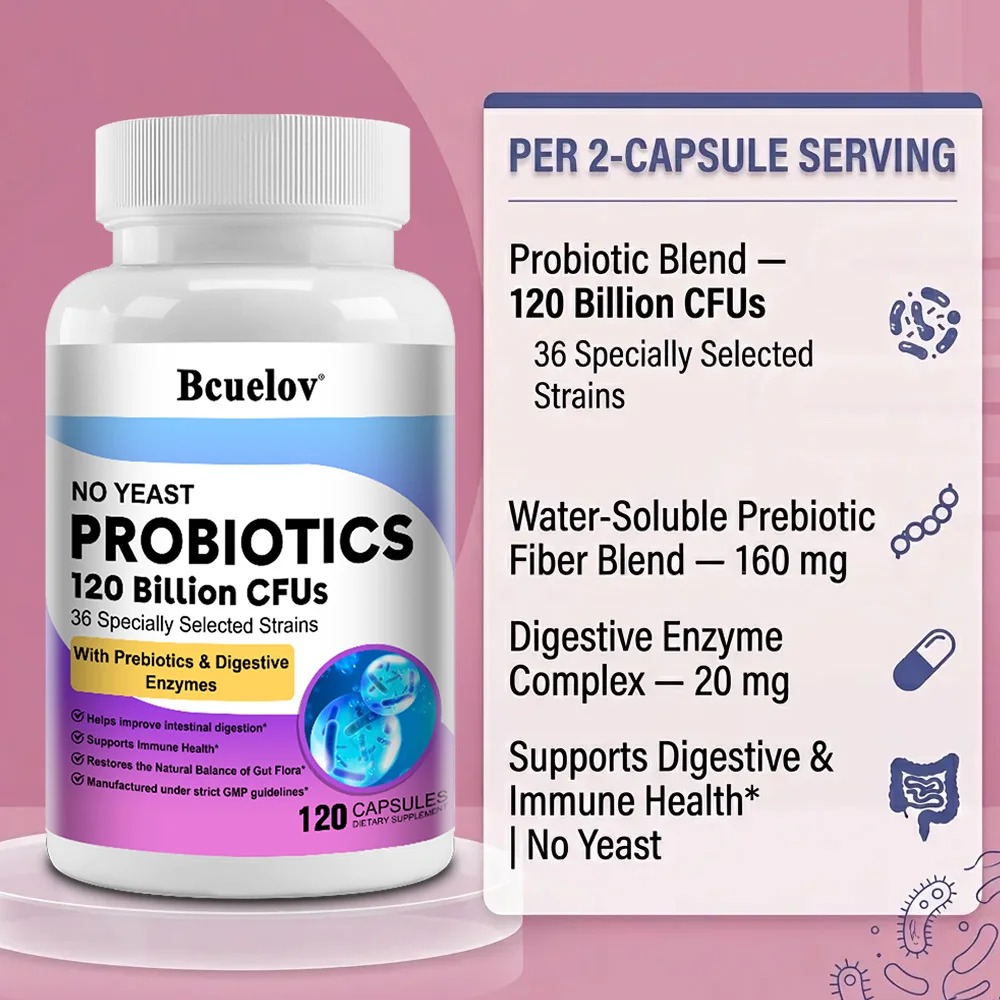 オーガニック酵素プロバイオティクスカプセル 1200億CFU - Probiotic 60 Billion のレビューと価格